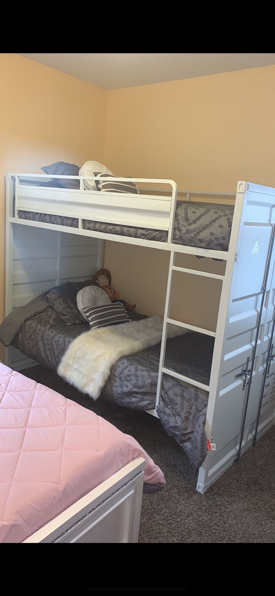 Bunk Bed In Very Good Condition With Dresser