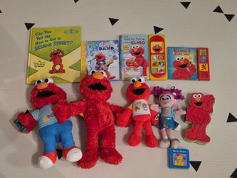 Sesame Street Elmo Toy & Book Bundle