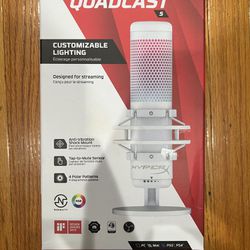HyperX Quadcast S RGB Microphone - White