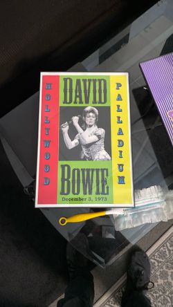 Framed David Bowie Poster.