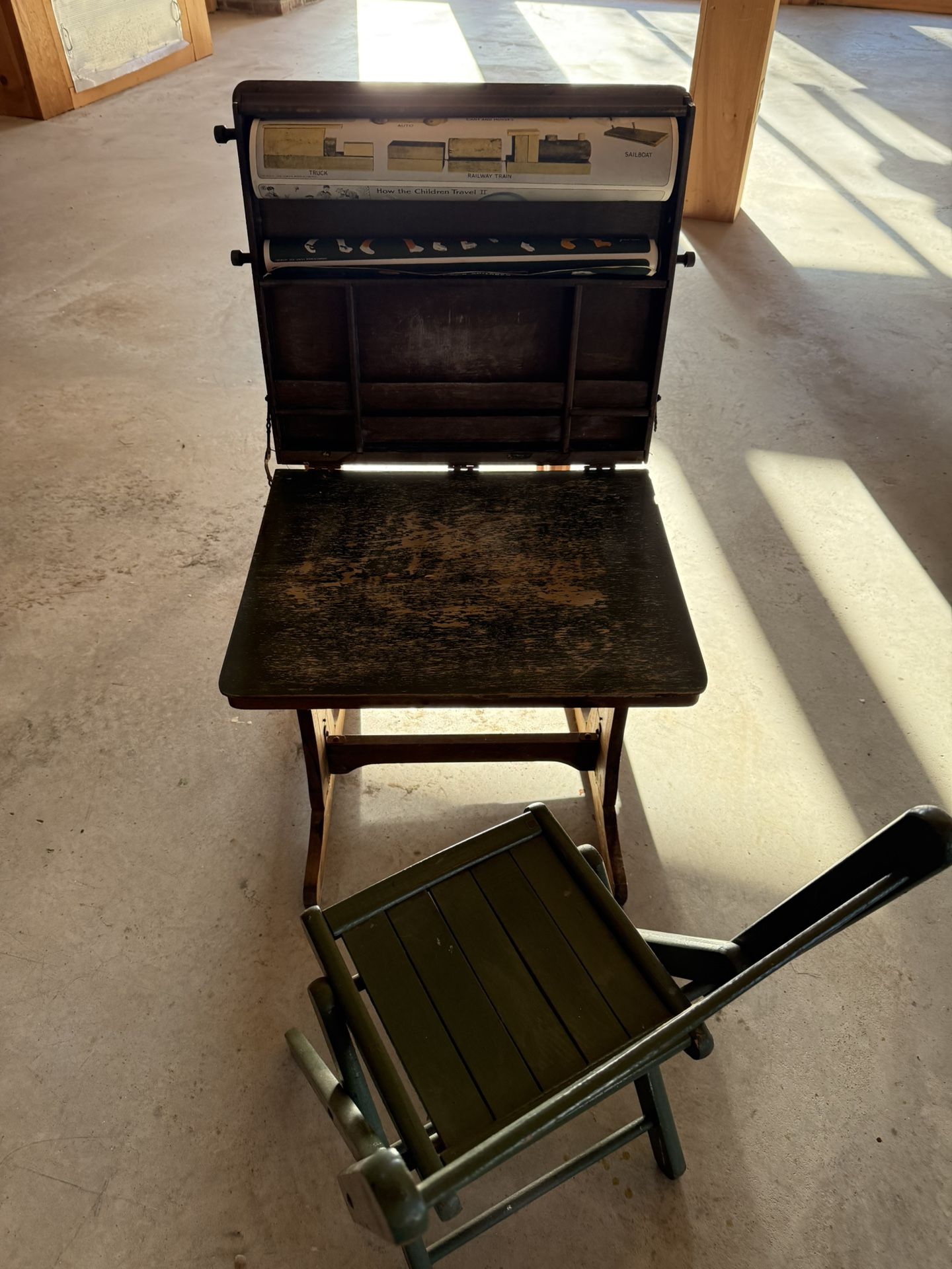 Antique Child’s Learning Desk