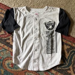Vintage Los Angeles raiders youth button up flannel sz 6/7