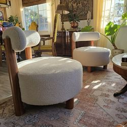 Rachel Zoe Boucle Chairs