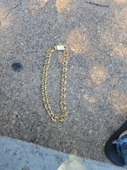 22mm Oro Laminado Chino Necklace