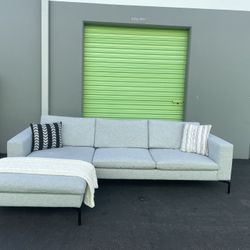 (Retails for 5k+!)  Blu Dot Grey Sectional Couch