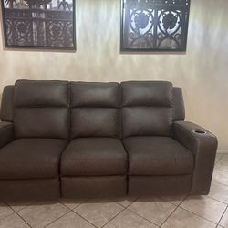Brown Sofa & Loveseat Recliners 
