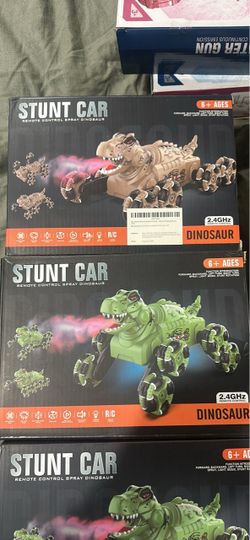 RC Stunt Car Remote Control Spray Dinosaur