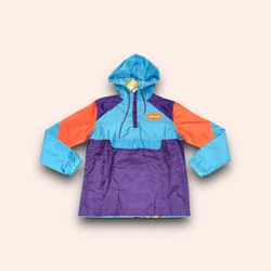 Nickelodeon Rugrats windbreaker Jacket men’s Medium quarter Zip