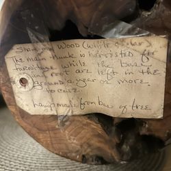 Unique Handmade Root Bulb Lamp