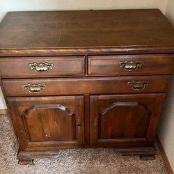 Vintage Colonial Revival Commode Cabinet