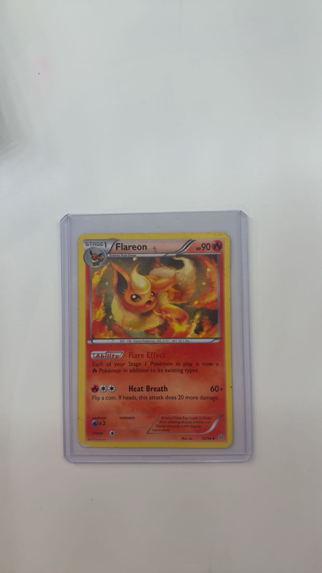 Pokémon TCG Flareon XY ancient Origins, Uncommon 23/98