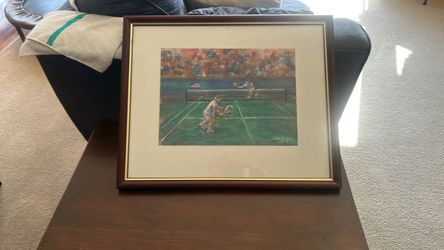 Vintage Limited, edition tennis print