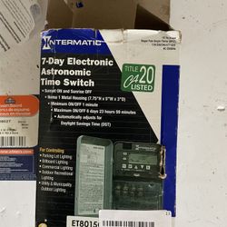 Intermatic ET8015c Electronic Timer,Astro 7 Days,Spst(PART)