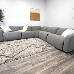 Grey Recliner Sectional - Free Delivery