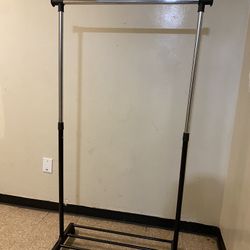 Rolling Clothes And Shoe Rack