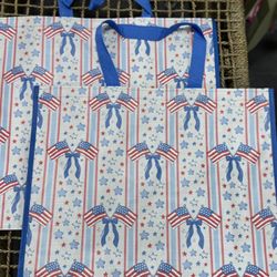 reusable 2 tote bags large size new
