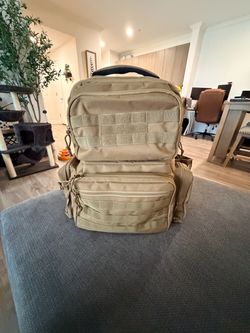 DSLeaf Tan Tactical MOLLE Backpack