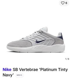 Nike SB Vertabrae Platinum Tinty Navy shoes