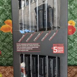 ICON Extra Long Professional Double Box Flex Ratcheting Wrench Set, 5-Piece