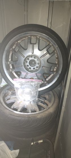 Set of 4 Rims with Mounted Tires – 5x120 Bolt Pattern