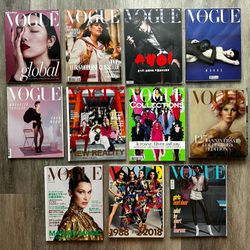 Vogue Magazine - Lot Of 11 Magazines