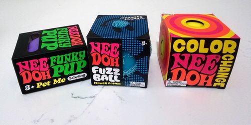 🔥 NeeDoh Sensory Squishy Bundle – 3 New & Sealed 🔥
