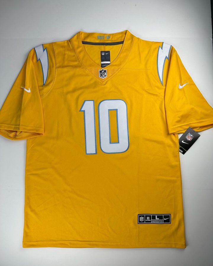 Los Angeles Chargers Jersey Justin Herbert Jersey Yellow 