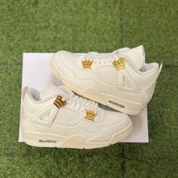 Jordan Metallic Gold 4s 