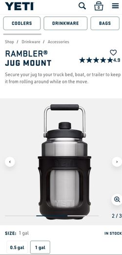 Yeti Rambler One Gallon Jug Mount Brand-New in Package w/ Hardware