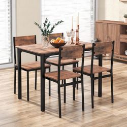 Dining Table and Chairs Set for 4