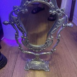 Vintage Ornate Table Mirror 