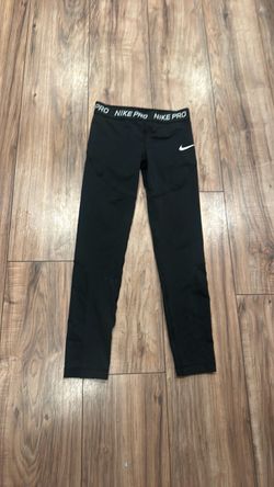 Nike Pro Black Leggings Girls Size M