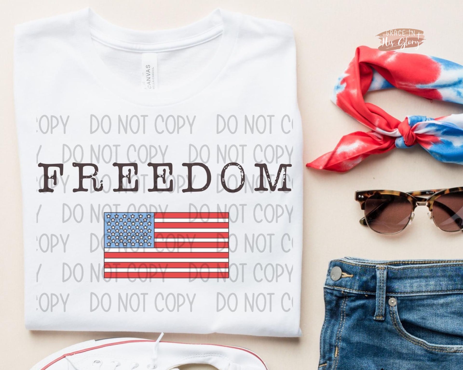 Freedom Tshirt Or Crew