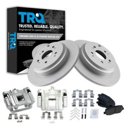 TRQ Ceramic Brake Pads + Rotors Kit - New