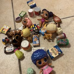 Mini Brands and lol dolls