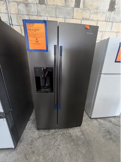 Open box kitchen aid side by side refrigerator