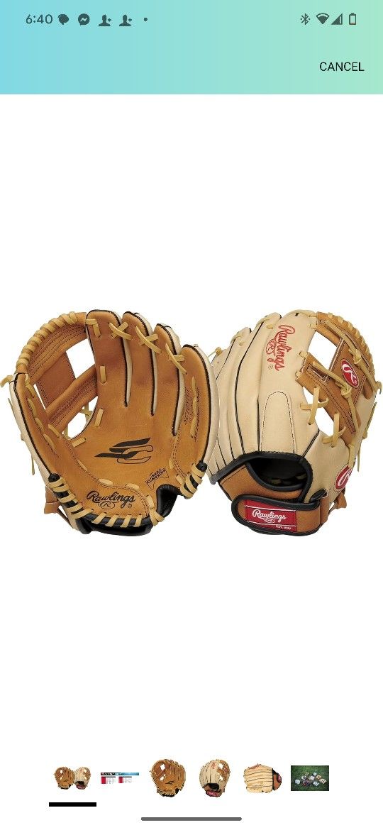Rawlings Baseball Glove 10.5" Nwt