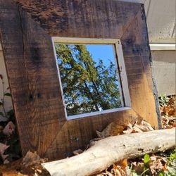 Stunning Handmade Reclaimed Wood Mirror