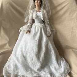 Ashton Drake “Married In Madrid” Porcelain Bride Doll Wedding