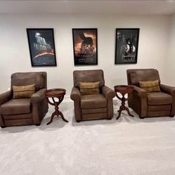 Leather recliners 