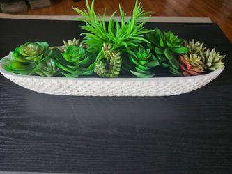 Faux succulent arrangement