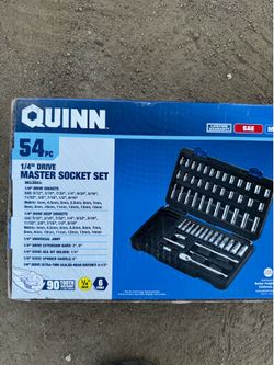 quinn 1/4” master socket set