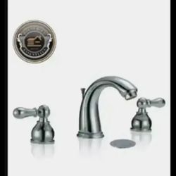 8" Chrome Widespread Bathroom Faucet with Drain..... CHECK OUT MY PAGE FOR MORE ITEMS