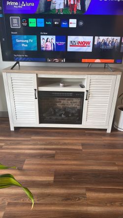 TV Stand with Electric Fireplace