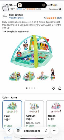 Baby Einstein tummy time mat