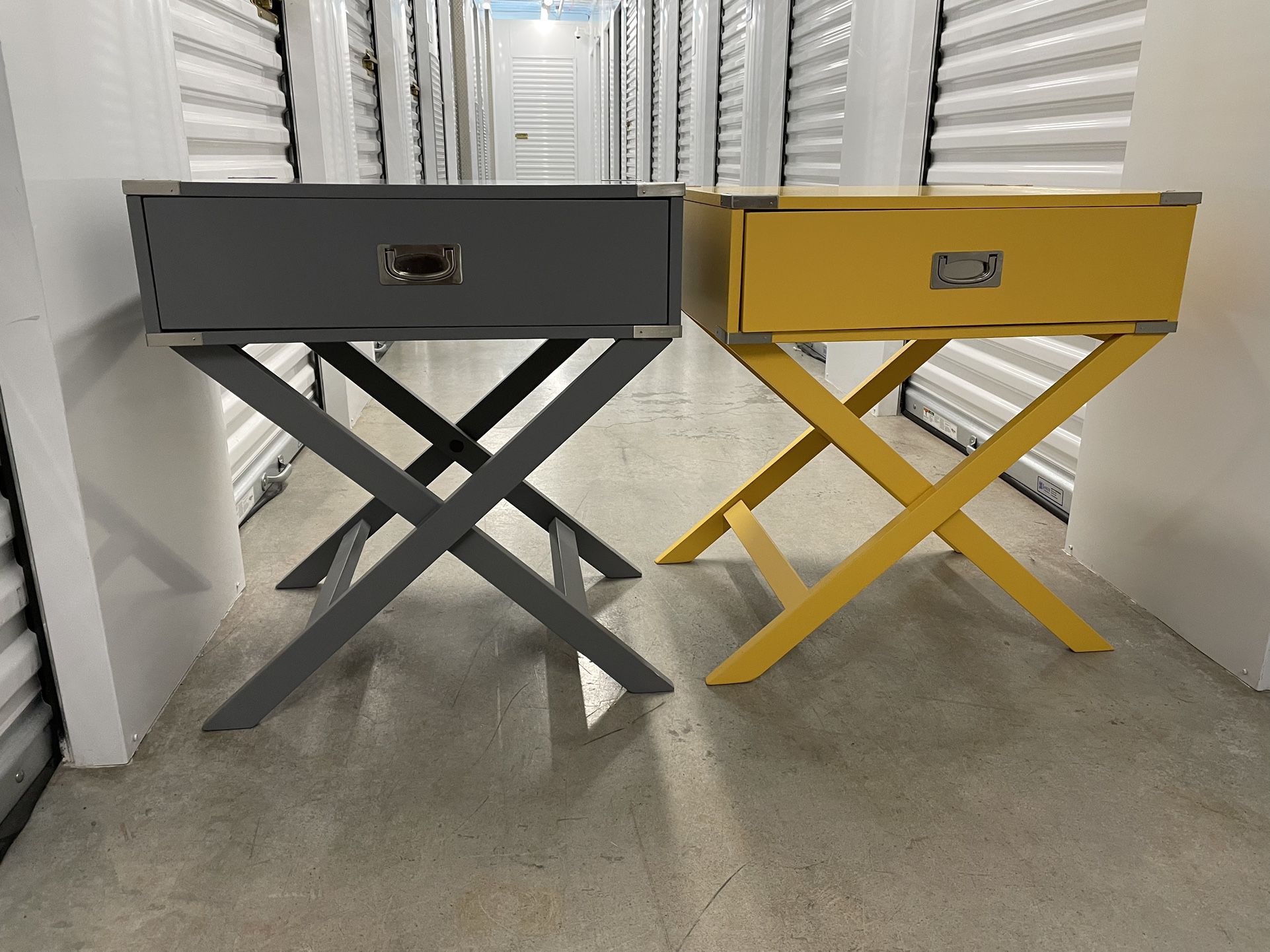 Pair of end-tables