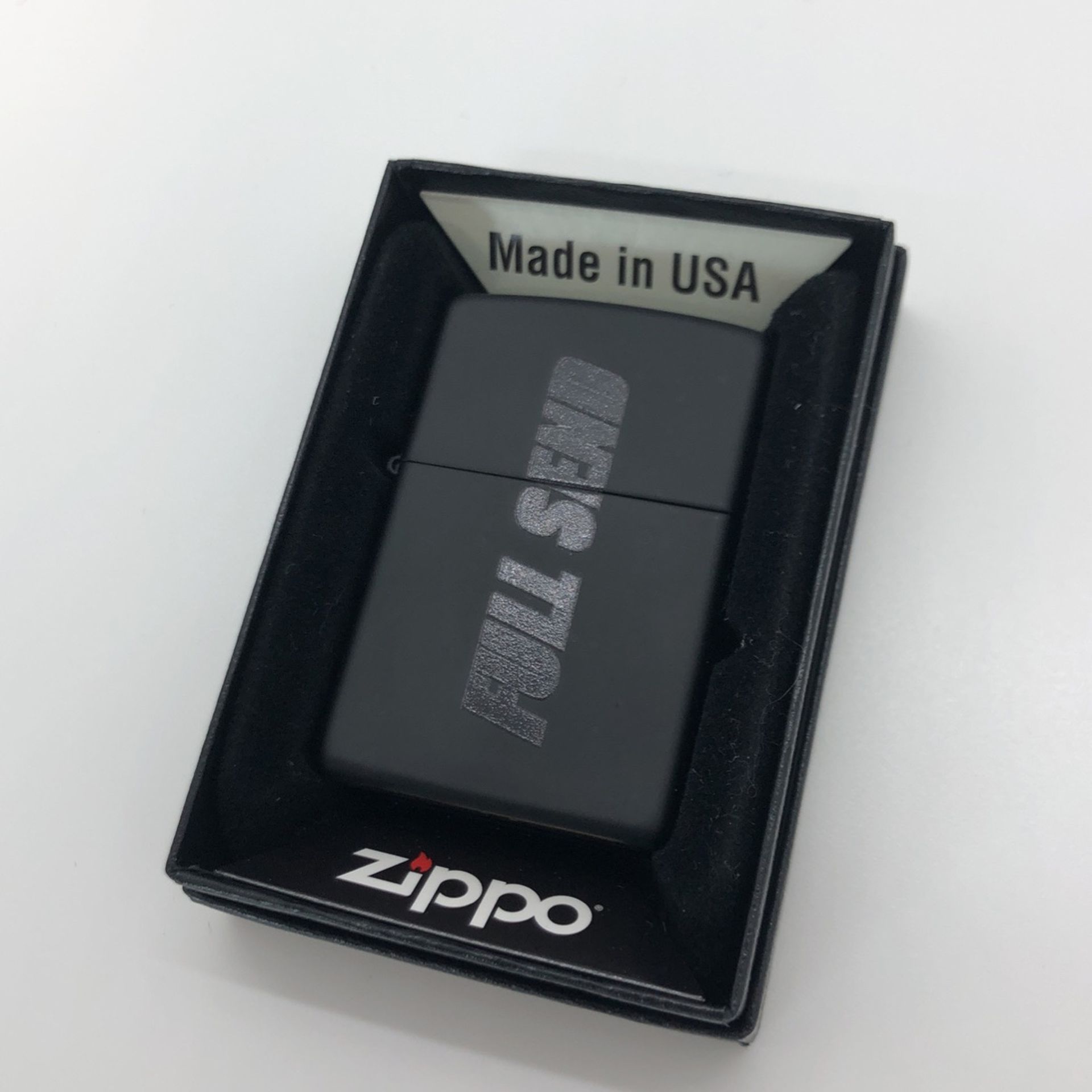 Black Full Send Zippo Lighter