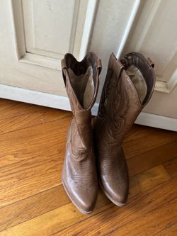 Brown Leather Cowboy Boots