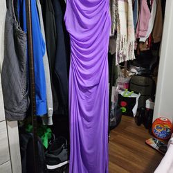 Purple Dress With Slit