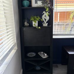 American Signature Bookcase with drop-down desk /solid wood